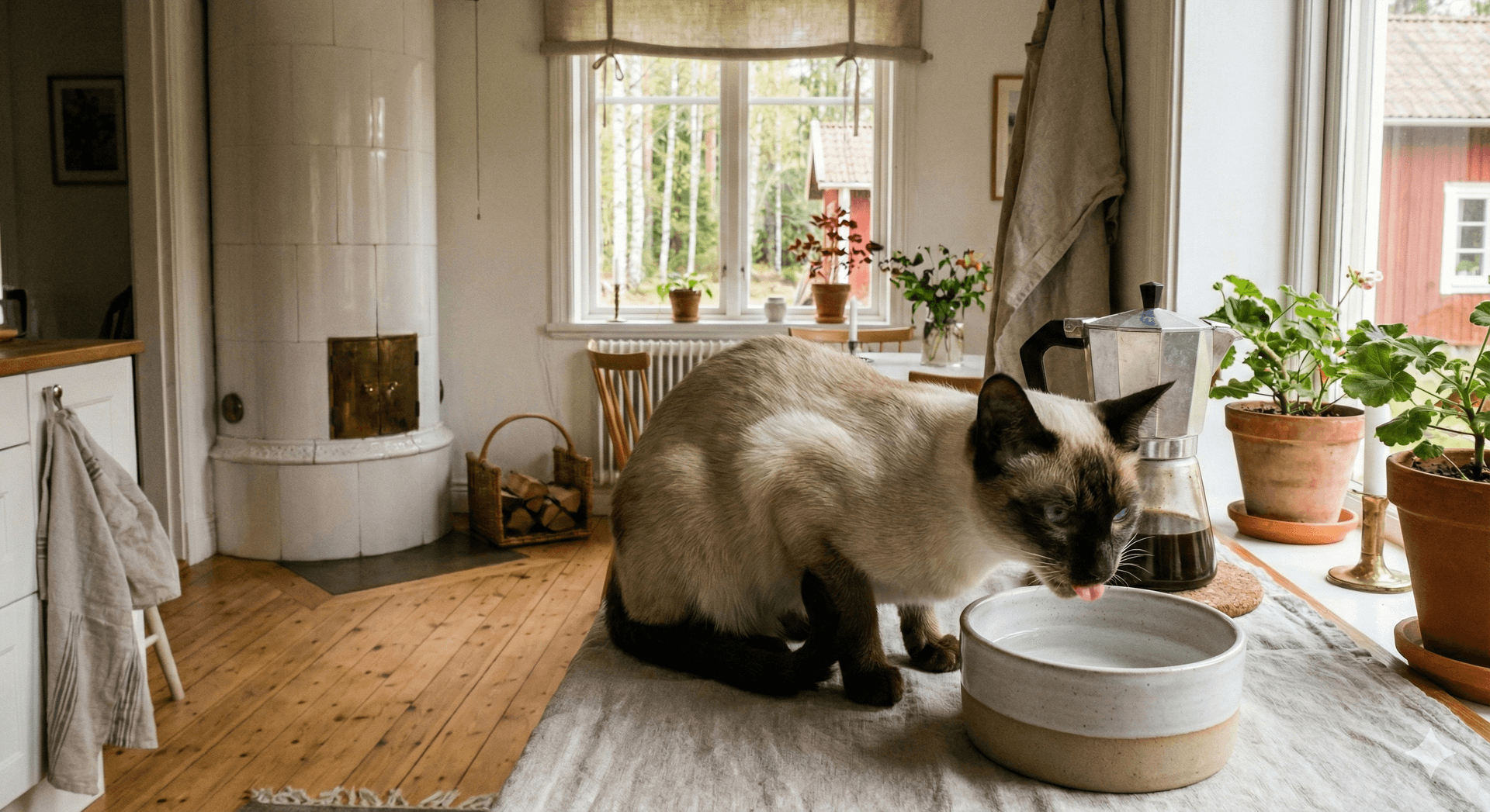 "비싼 정수기는 쳐다도 안 보고, 왜 화장실 물을 핥아먹지?" 고양이 물그릇 거부의 비밀